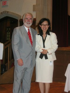 with Former McMaster University President  Peter George                     